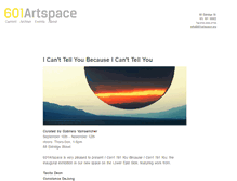 Tablet Screenshot of 601artspace.org